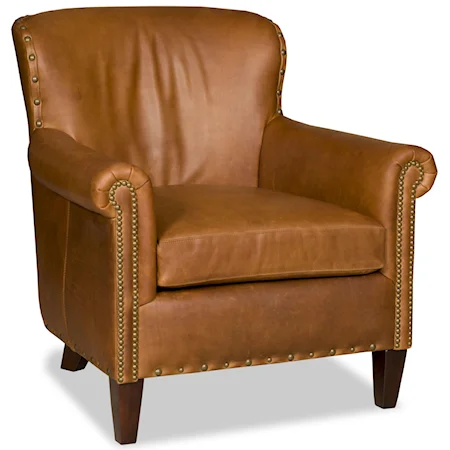 Putnam Chair with Two Sizes of Nailhead